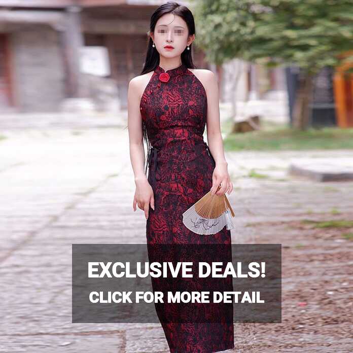 Chinese Dress Traditional Wedding Cheongsam Slim Sleeveless Qipao ...