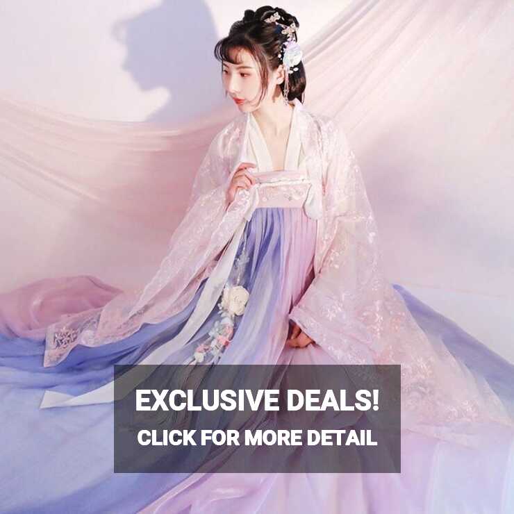 Chinese Hanfu Women Pink Chinese Traditional Dress Dance Fairy ...