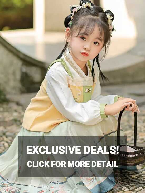 Chinese Improved Ancient Clothing Kids Dress For Girls - Fashion Hanfu