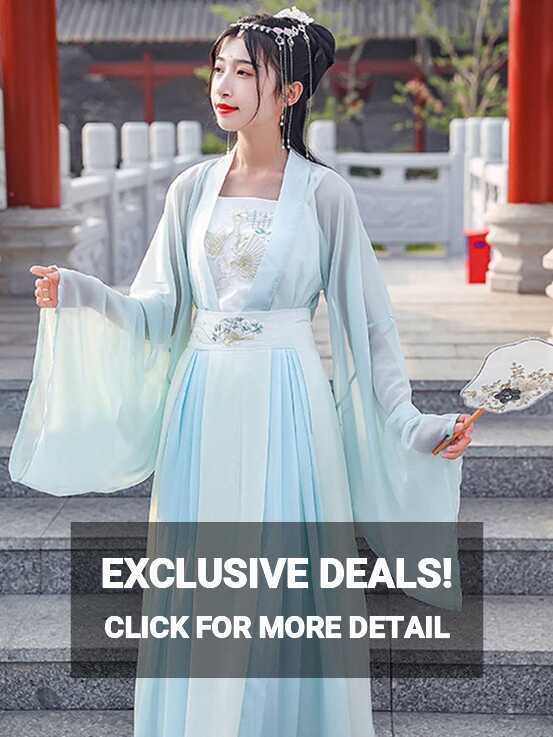 Chinese Style Dress Hanfu Clothing For Women With Exquisite ...