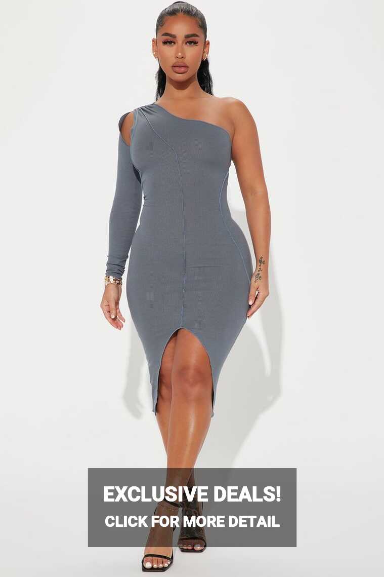 Christy Ribbed Midi Dress - Teal in 2024 | Ribbed midi dress ...