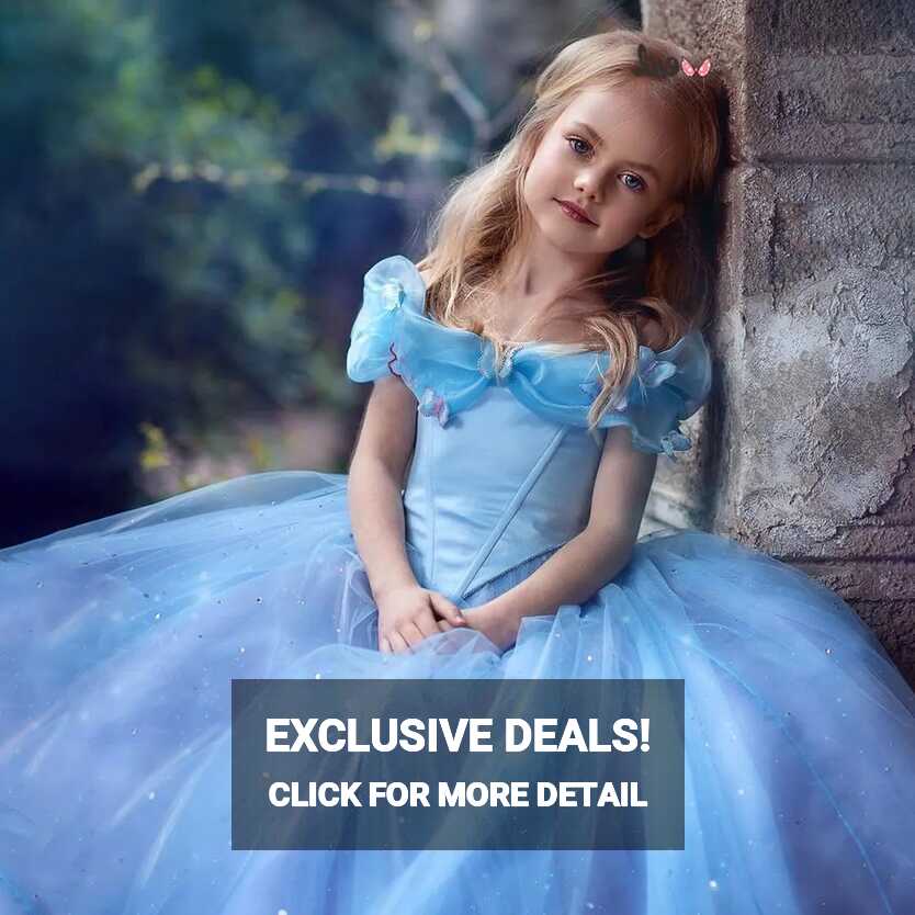 Cinderella 2022 Dusty Blue Childrens Dress For Baby Girls Perfect ...