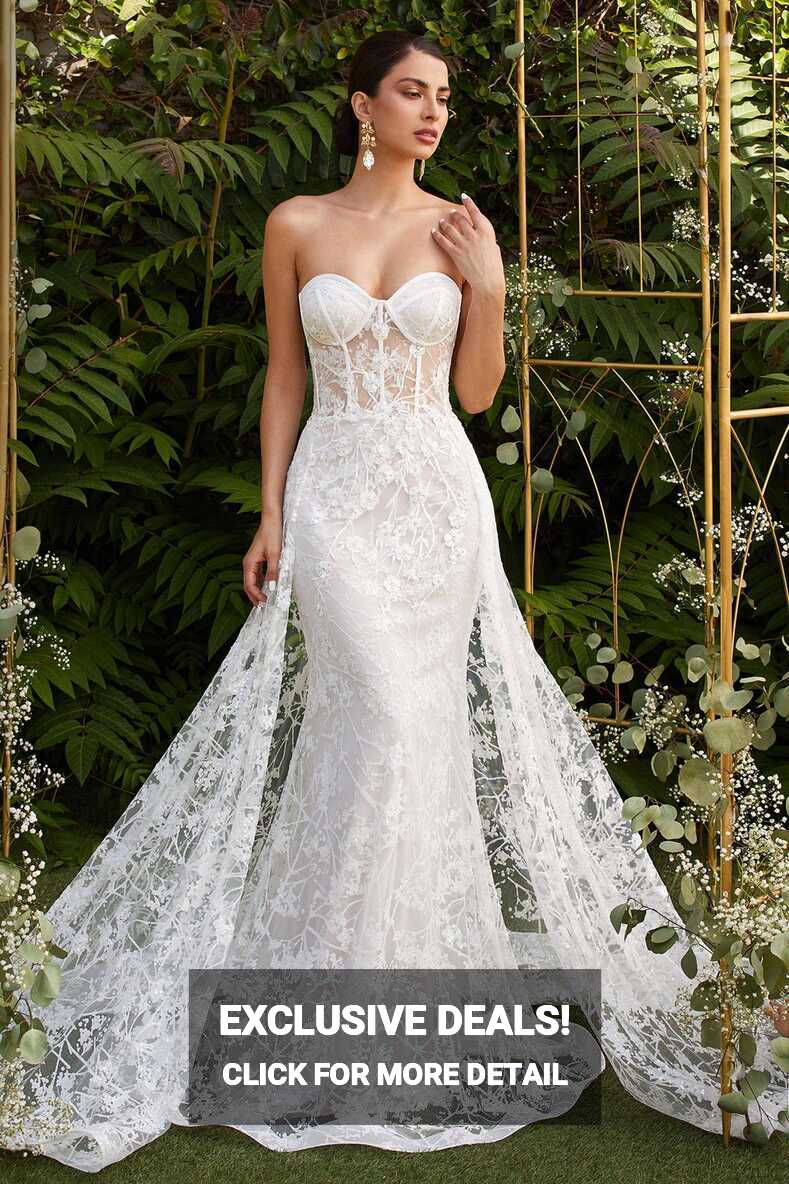 Cinderella Divine CB046W Stunning Corset-Wired Mermaid Wedding ...