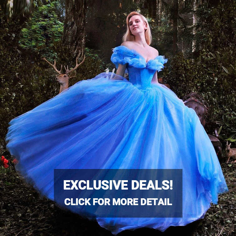 Cinderella Dress 2015 Movie, Cinderella Cosplay Costume – Coserz