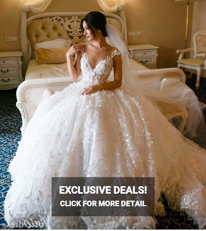 Cinderella Princess Wedding Dresses Vintage Bridal Gowns VW1124 ...