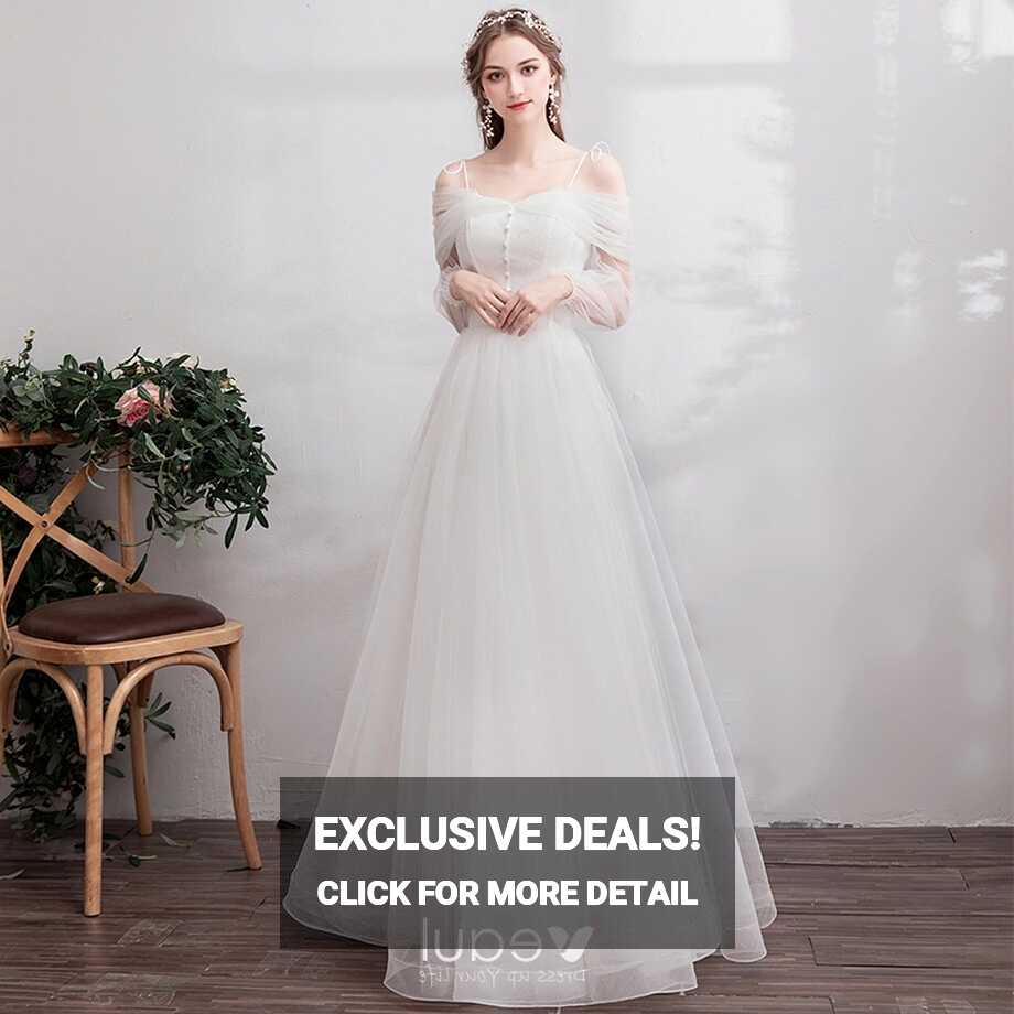 Classic Elegant White Evening Dresses 2019 A-Line / Princess Lace ...