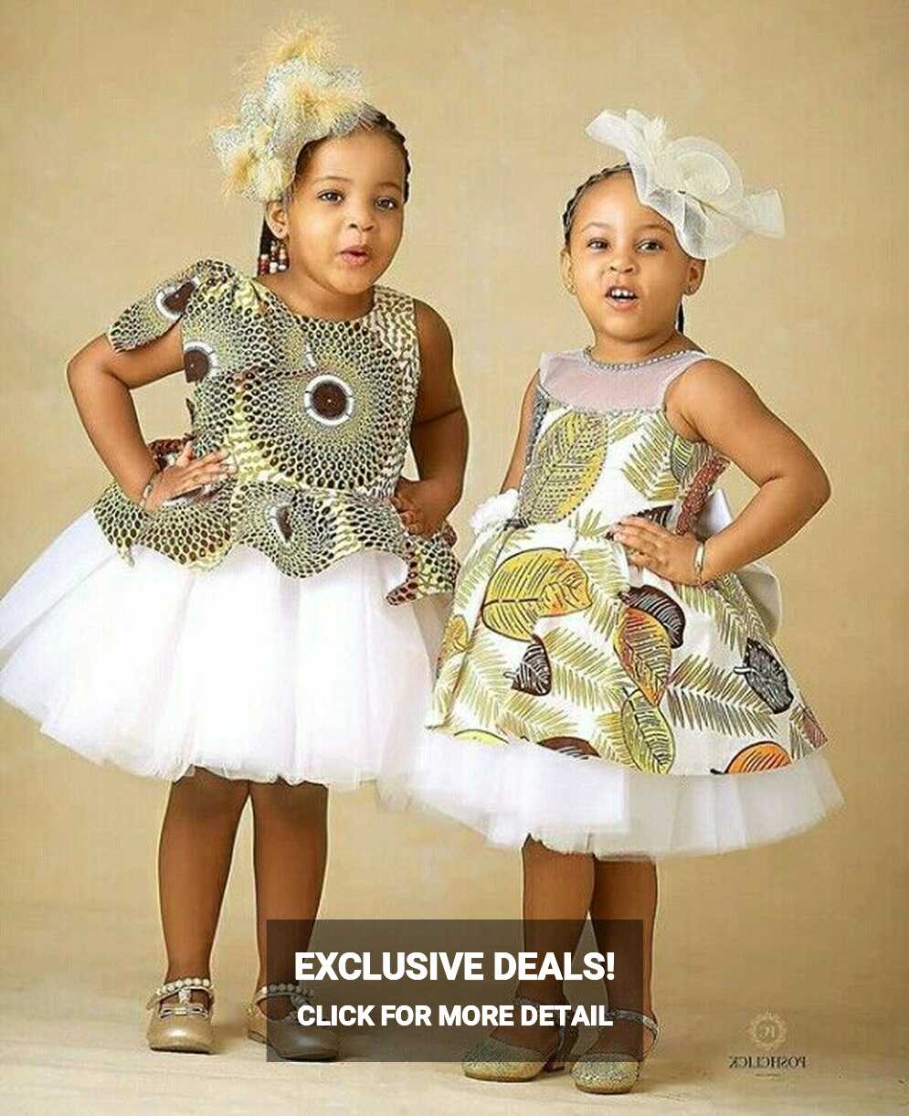 Clipkulture | Ankara Tulle Dresses For Kids