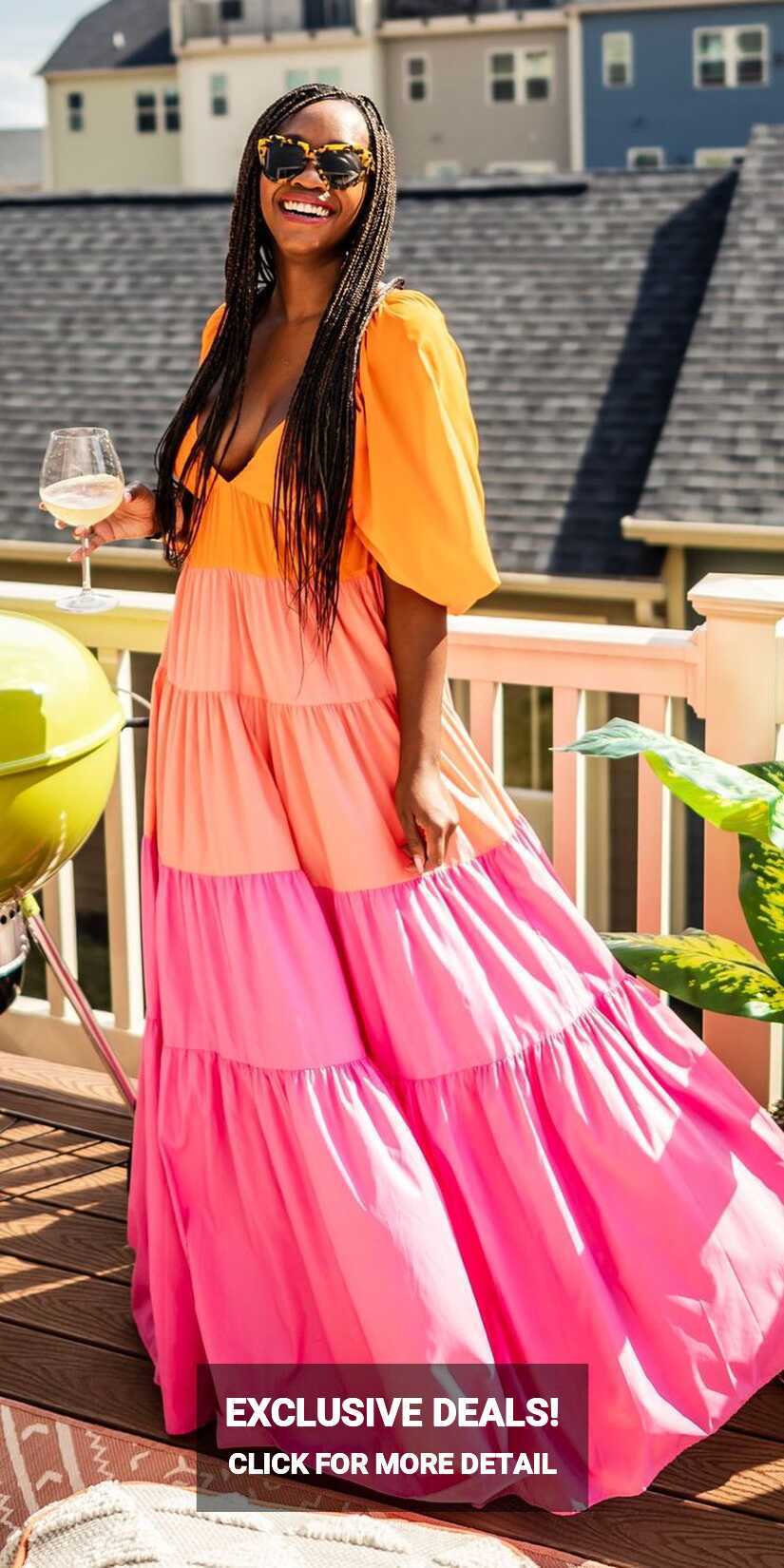 Colorblock Maxi | Colorful Dresses for Spring