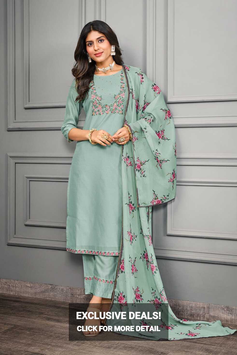 Cotton Designer Salwar Kameez For Women, Straight at Rs 2929 in Surat