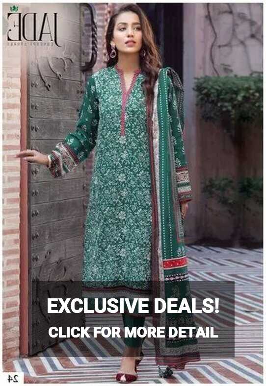 Cotton Firdous Urbane Printed Pakistani Dress, Machine wash at Rs ...