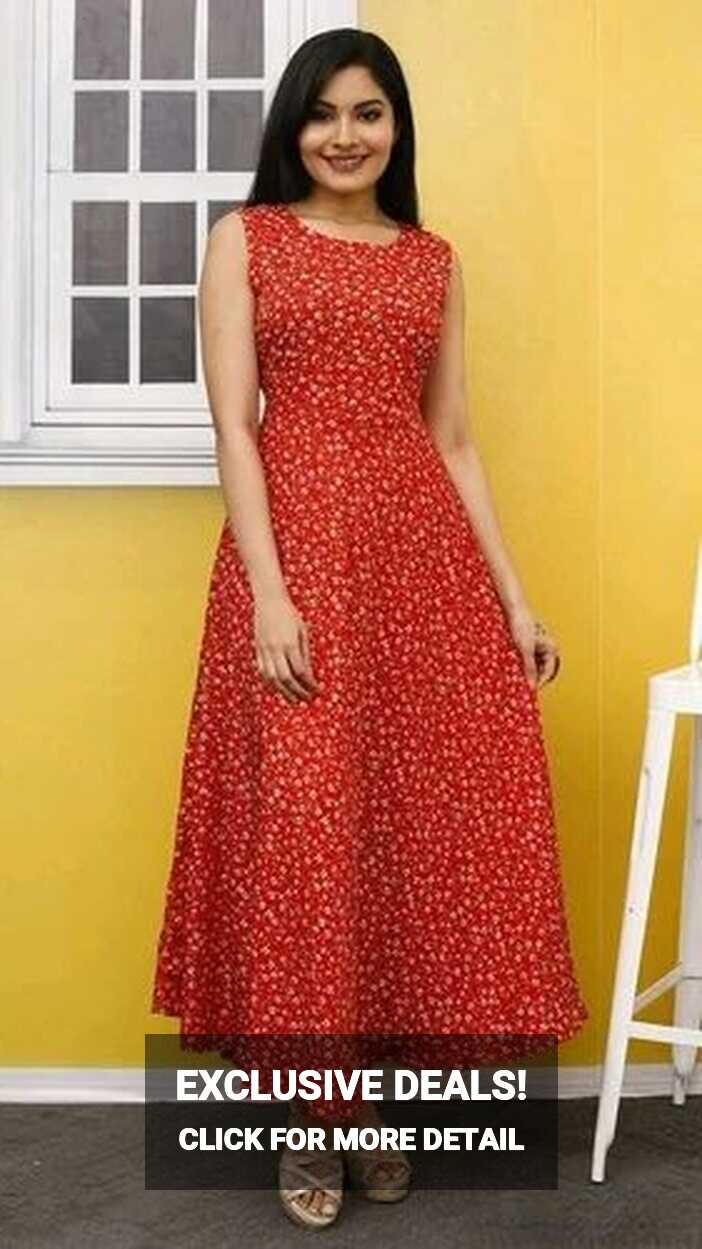 Cotton Frocks &amp; Dresses Ladies Sleeveless Dress, Size: S M L XL ...