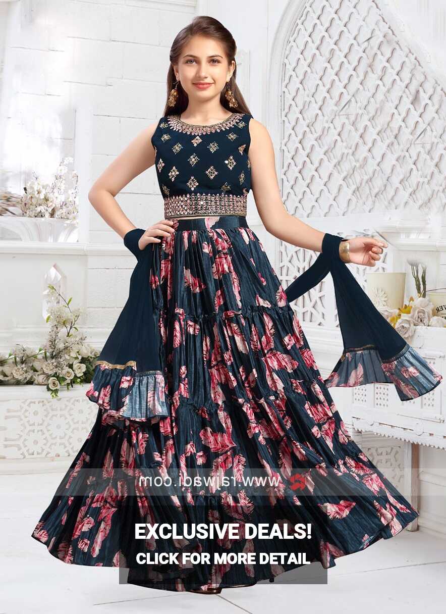 Crepe Silk Trendy Floral Wedding Lehenga Choli