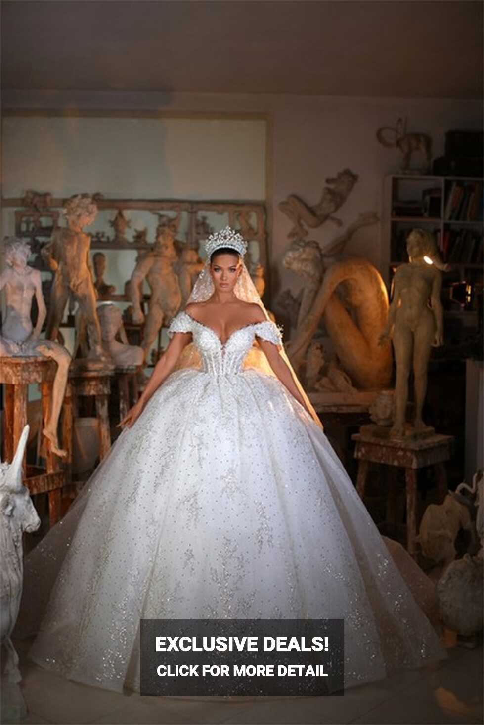 Custom Made Princess Ball Gown Wedding Dresses Sweetheart Off ...