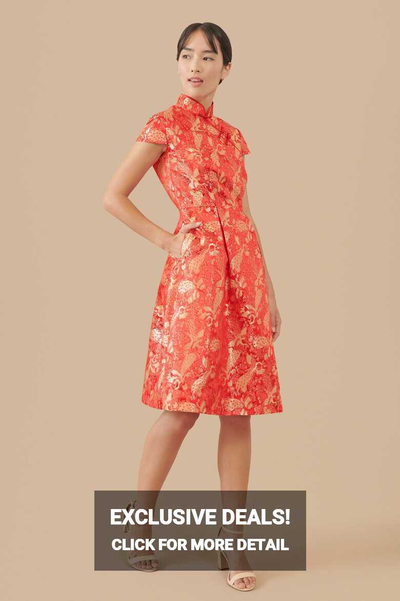 Custom Modern Cheongsam A-line Cheongsam Contemporary Qipao ...