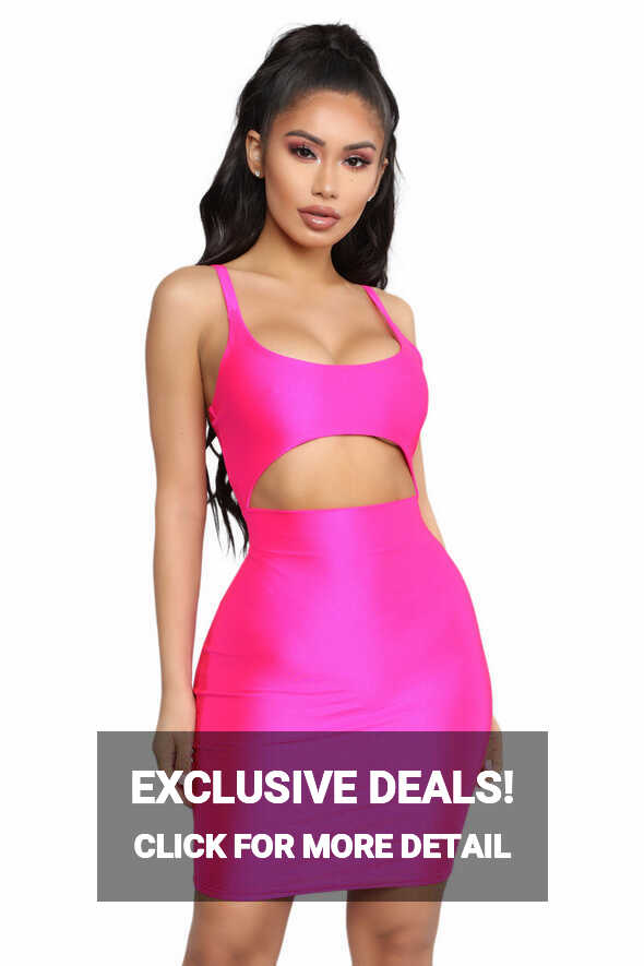 Cut To The Chase Mini Dress - Hot Pink | Fashion Nova, Dresses ...