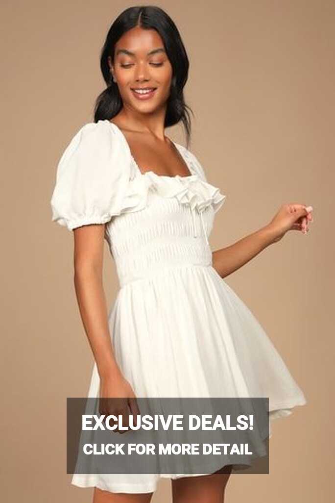 Cute Little White Dresses for Women | Short White Dresses | Lulus ...