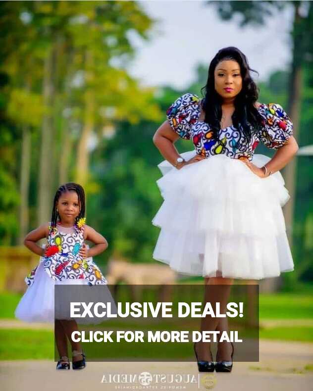 Cute Mummy And Baby Ankara Matching Gown Styles