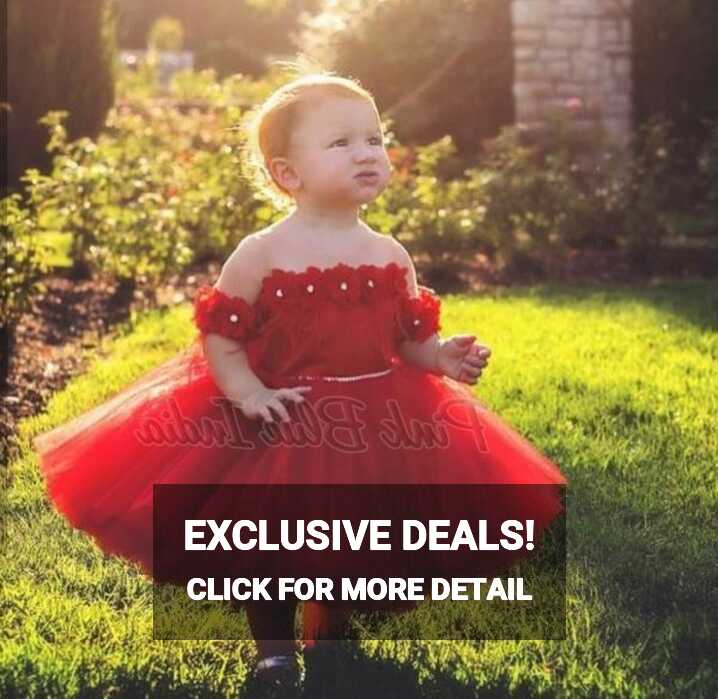 Cute Red Dress for kids - Buy Trendy Red Colour Party Wear Dress