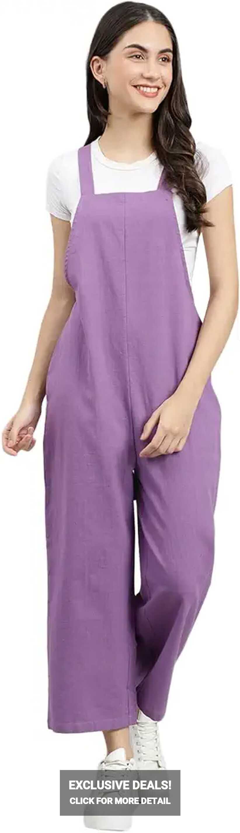 DEEBACO Women&#39;s Relaxed Fit Cotton|Jumpsuits for Women Stylish ...