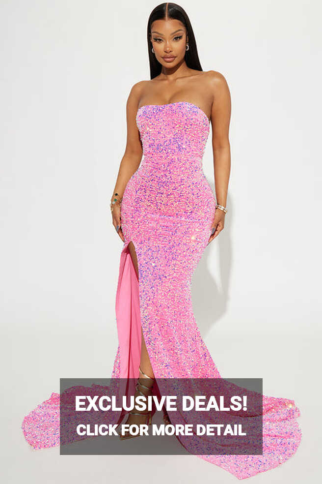 Dahlia Sequin Gown - Pink | Fashion Nova, Dresses | Fashion Nova