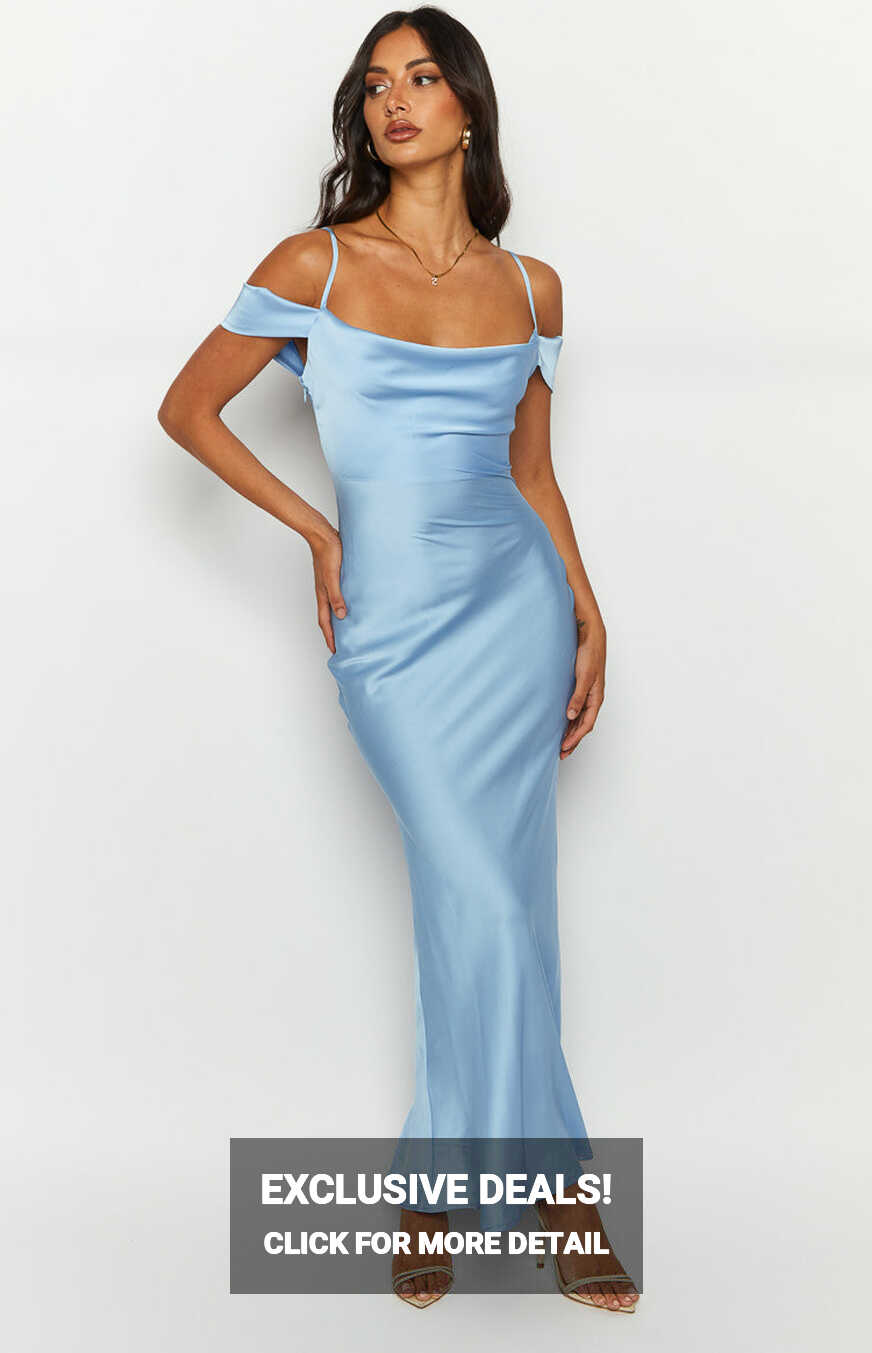 Darby Light Blue Maxi Formal Dress – Beginning Boutique NZ