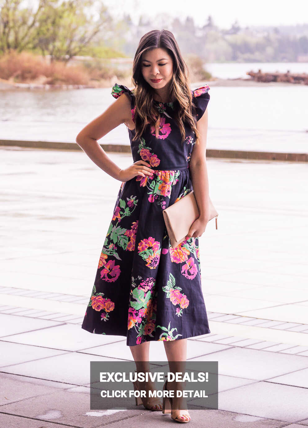 Dark Floral Dress | Just A Tina Bit