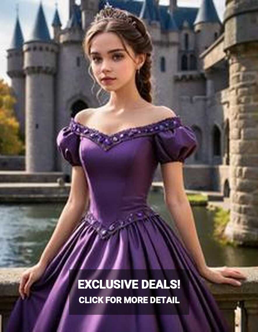 Dark Purple Princess Dress Face Swap ID:1895647