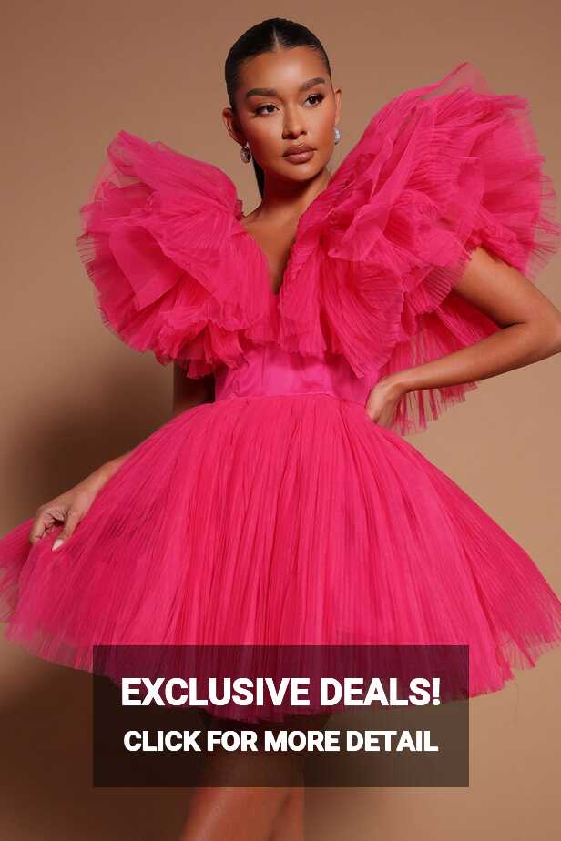 Delaney Tulle Mini Dress - Pink | Fashion Nova, Luxe | Fashion Nova