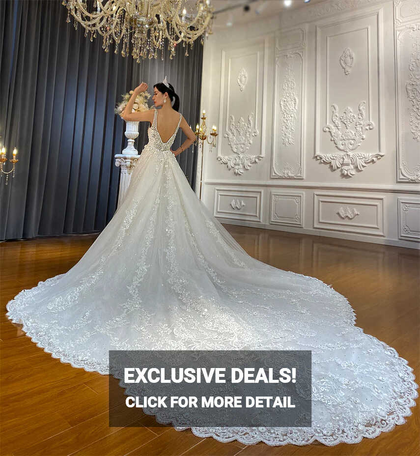 Detachable Train Mermaid Wedding Dress Crystal Sequined Beaded ...