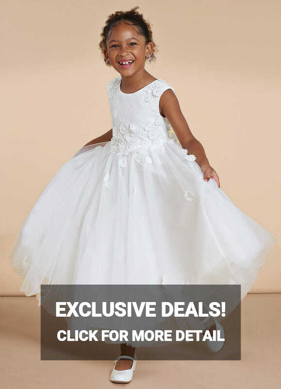 Diamond White Azazie Alie Diamond White A-Line Lace Tulle Dress ...