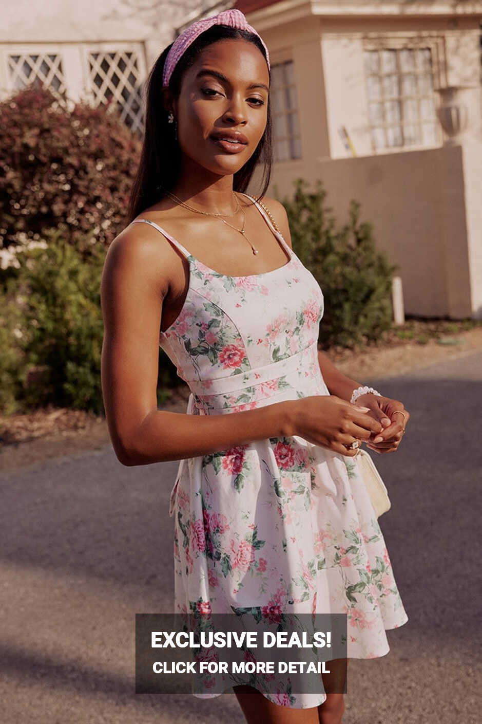 Diana Sleeveless Floral Mini Dress