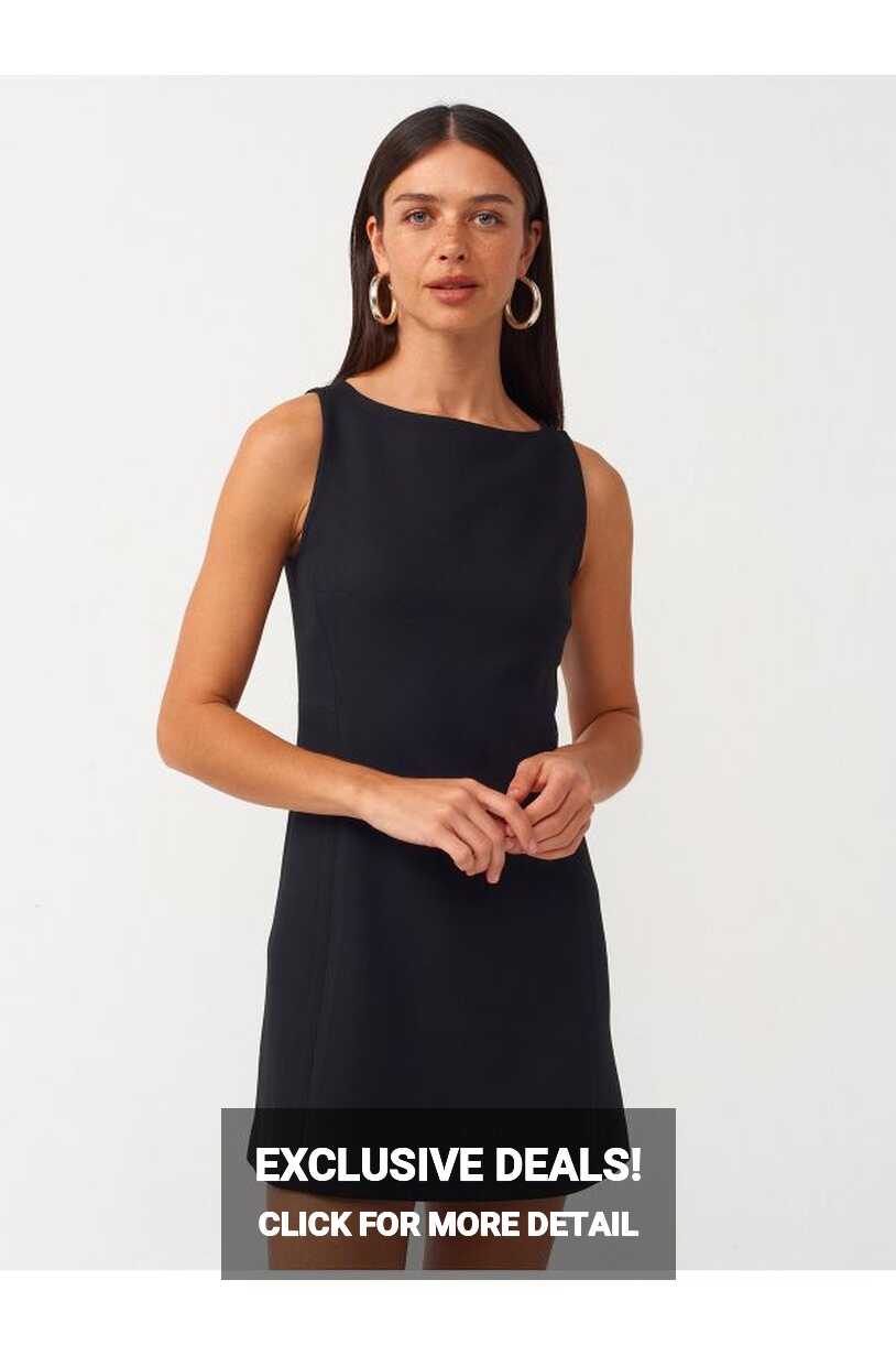 Dilvin 90898 Black Sleeveless Short Dress - Trendyol