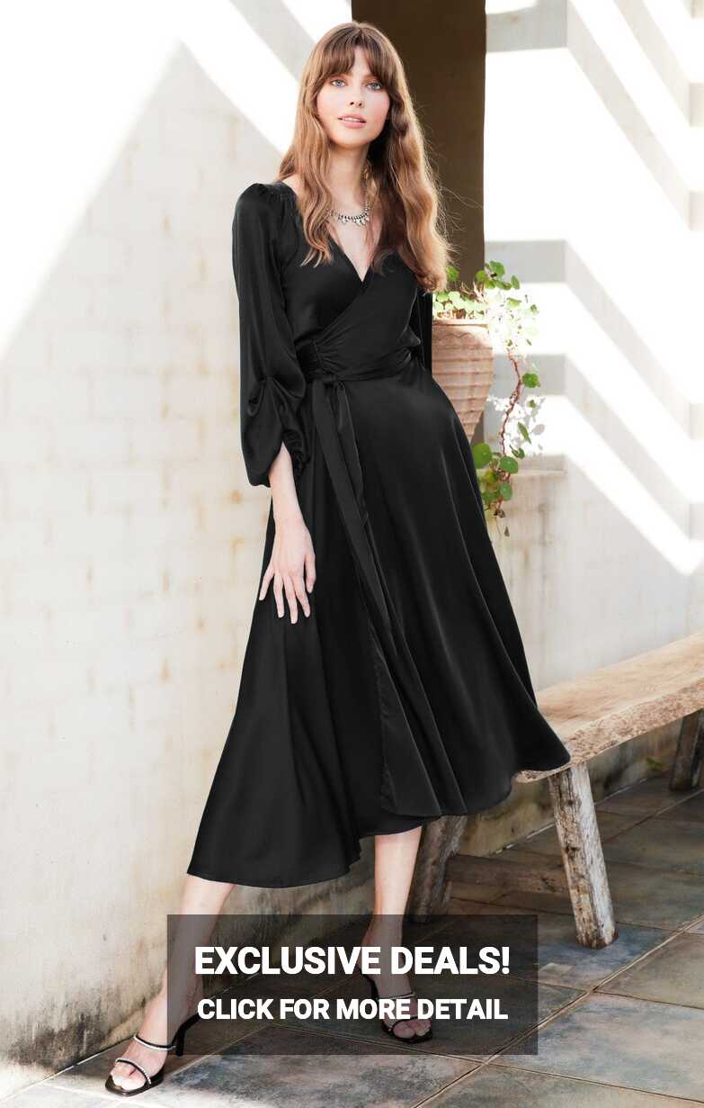 Dimmi Wrap Dress (Black)