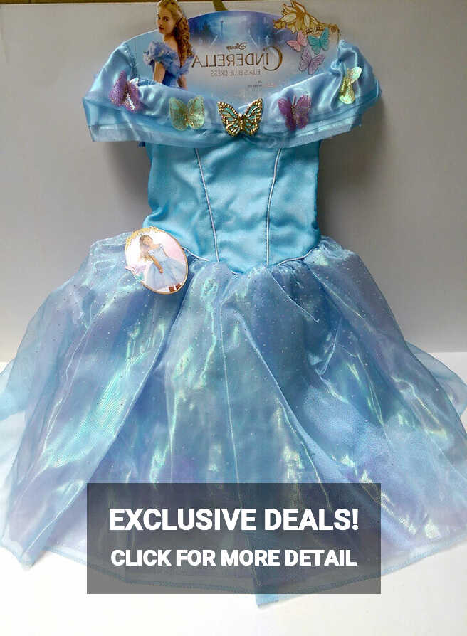 Disney Princess Cinderella Ella Butterflies Dress Costume Size 4-6 ...