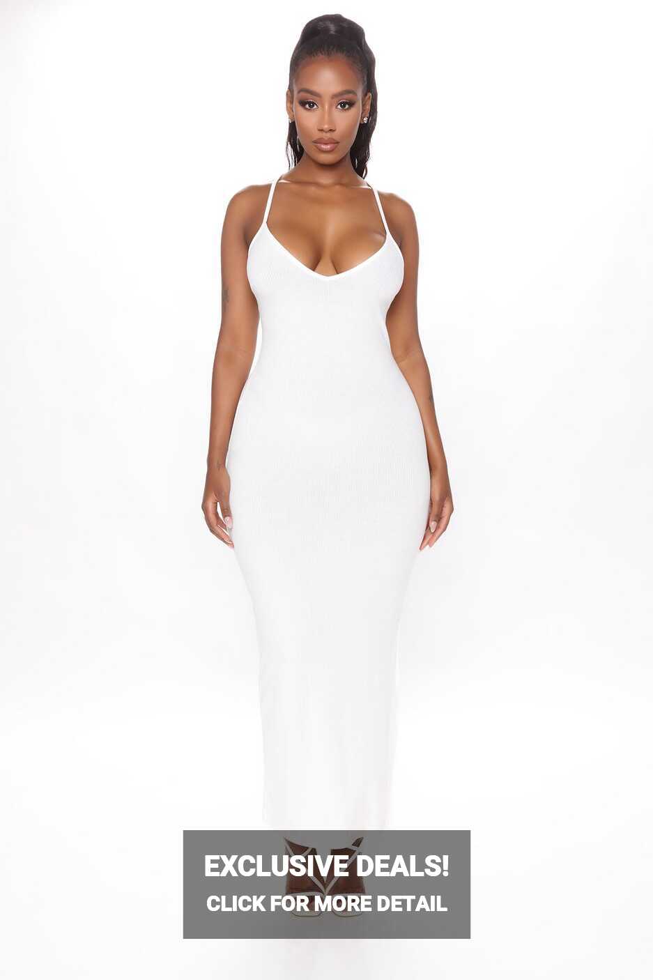 Doing My Thing Maxi Dress - White | Fashion Nova, Dresses ...