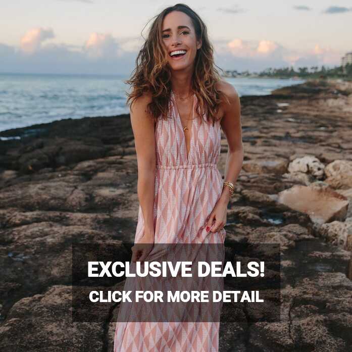 Dreamy Beach Vacation Maxi Dresses - Front Roe by Louise Roe