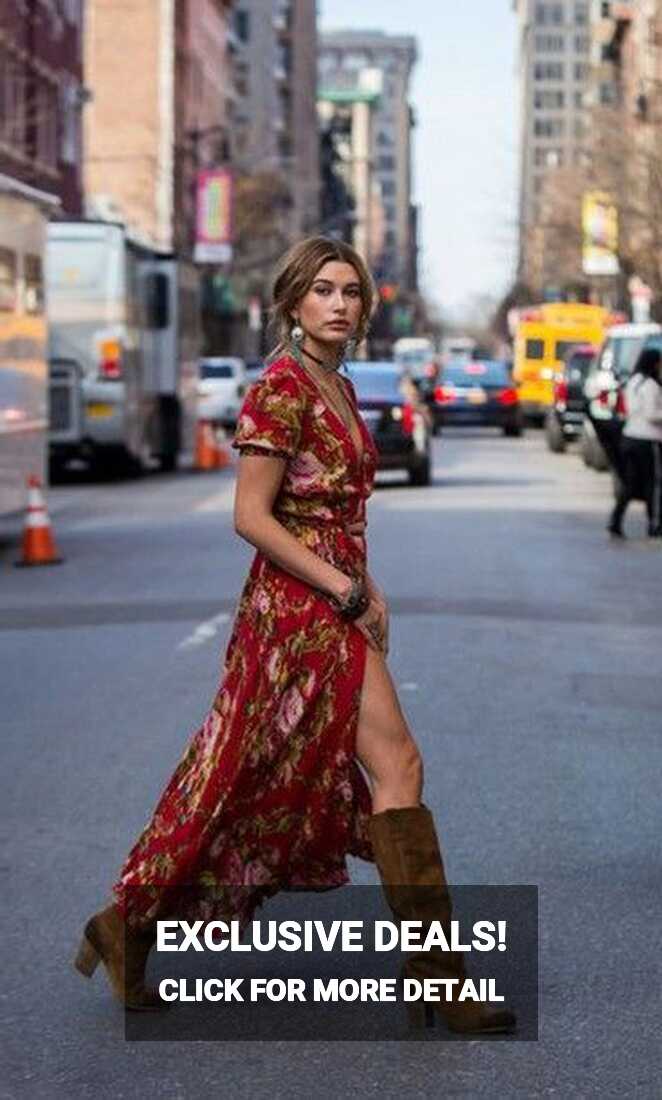 Dress: maxi boots boho boho hailey baldwin fall outfits wrap | 70s ...