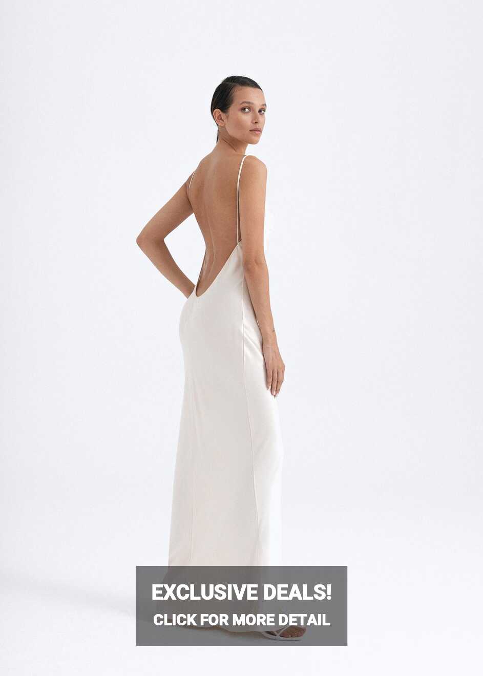 Dresses and skirts &gt; Viscose silk open back maxi dress Buy from e-shop