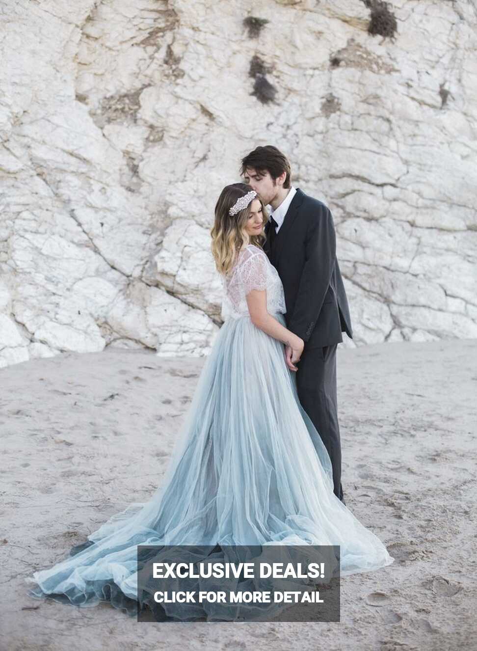 Dusty Blue Beach Wedding Inspiration