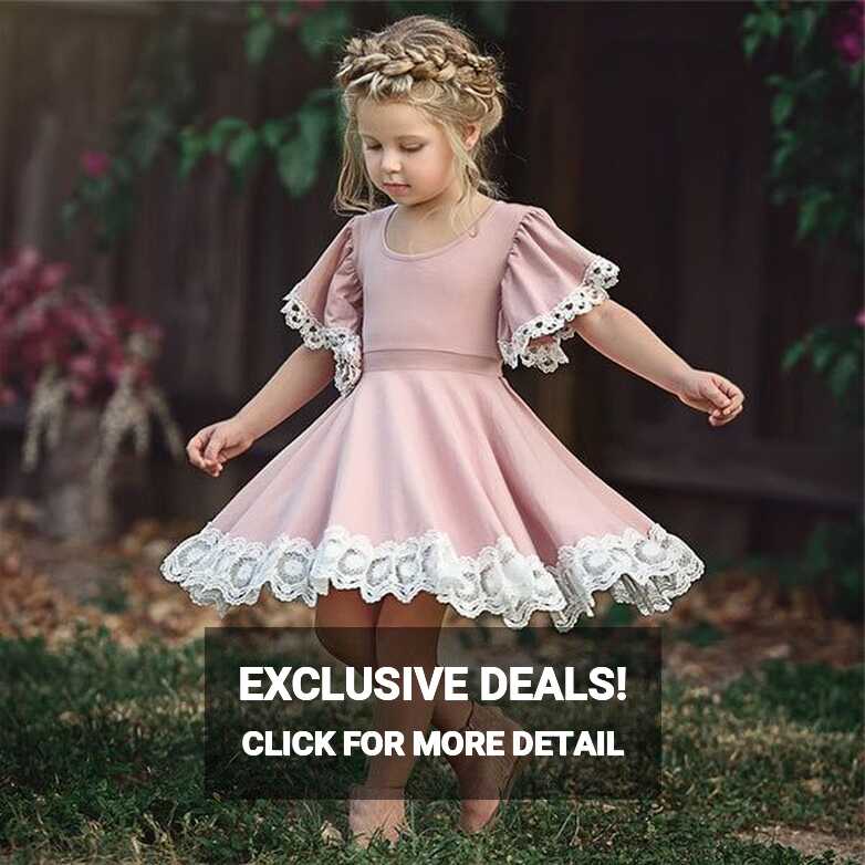 EACHIN Girls Dresses New Baby Girls Cute Daily Dress Summer Lace ...