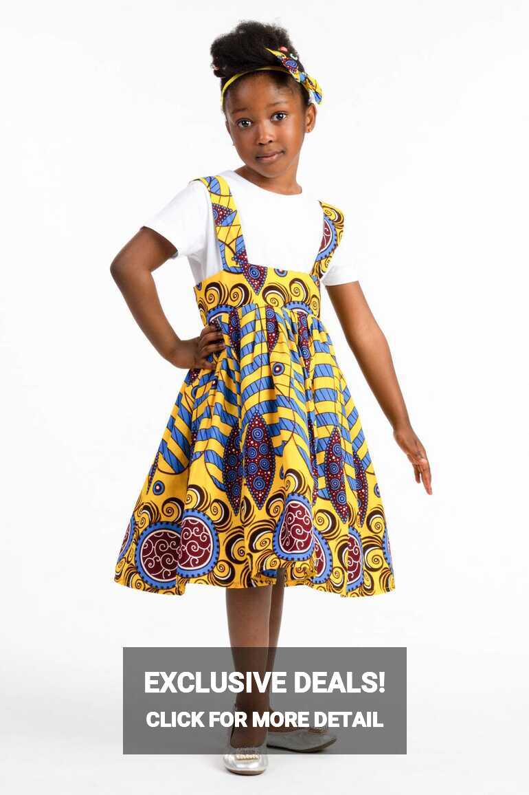 EFUA PINAFORE ANKARA DRESS by heritageclothings - Dresses and Girl ...