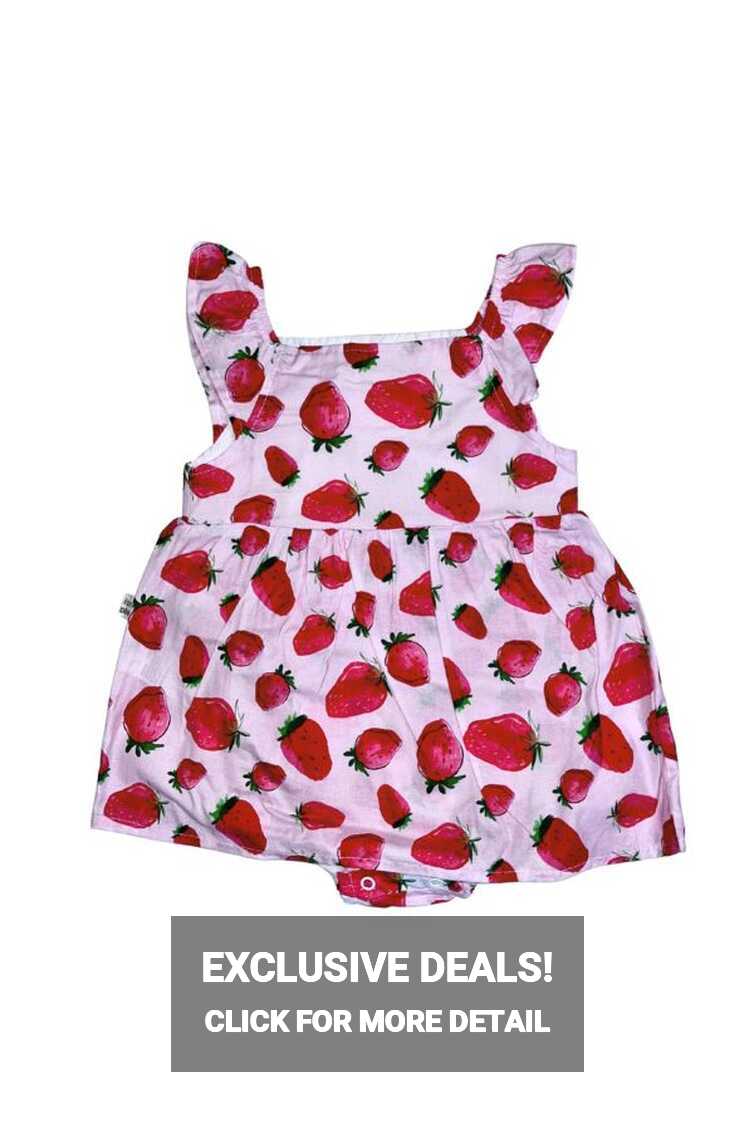 ERVA BABY Baby Girl Printed Cotton Dress - Trendyol