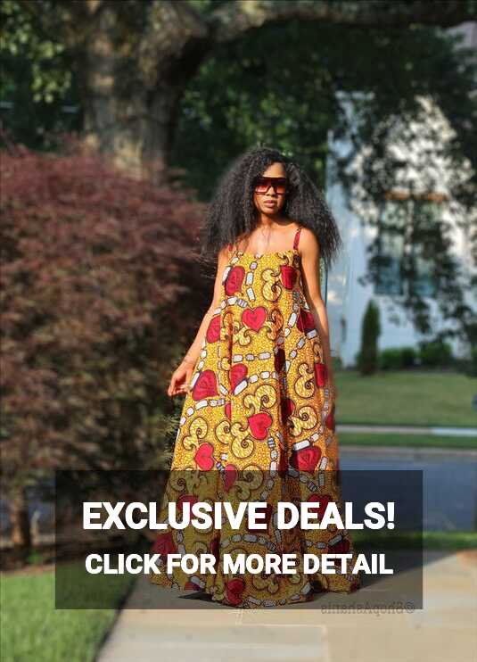 Easy Exotic African Print Maxi Dress by Ashanis