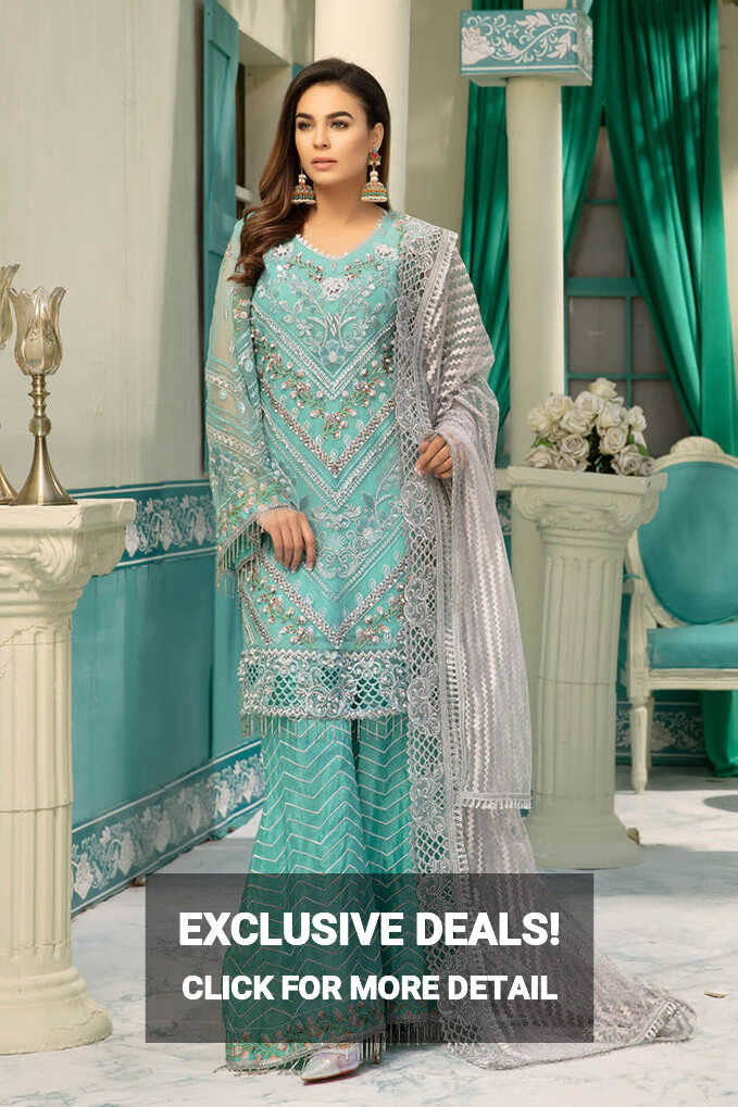 Eid Dresses For Girls Fully Embroidered With Threads – Nameera by ...