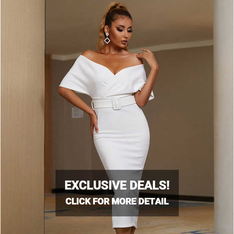 Elegant Dresses | Off Shoulder White Dress – TGC FASHION