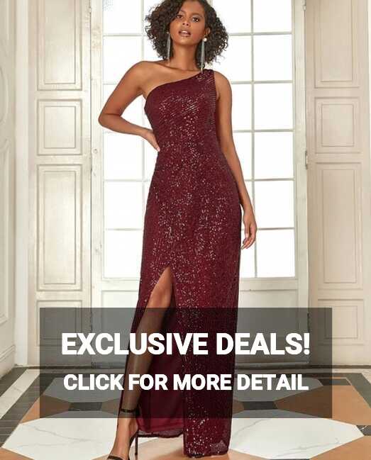 Elegant Evening Dresses Aline Off The Shoulder Long Sequins ...