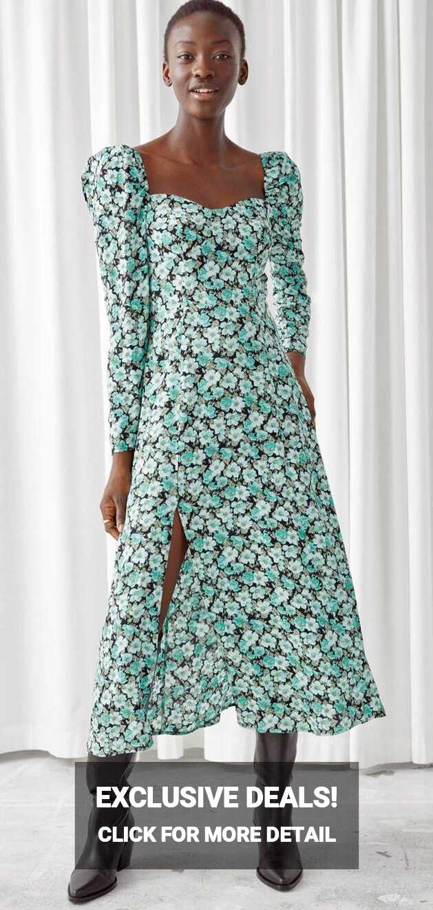 Elegant Floral Midi Dress