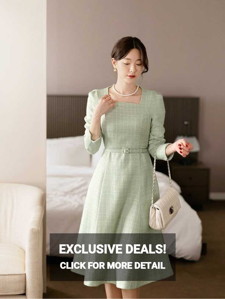 Elegant Formal Party Dress Korean Style Wedding Guest Dress ...