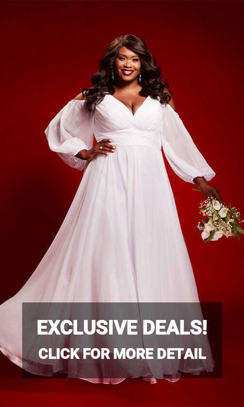 Elegant Formal Wedding Dress Plus Size Selection | Sydney&#39;s Closet