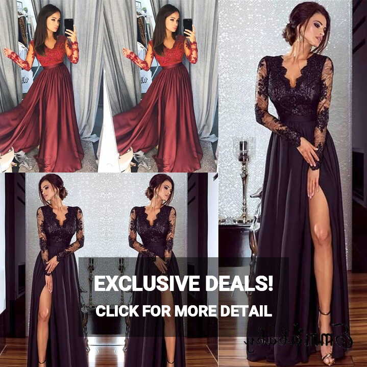 Elegant Lace Long Sleeve Maxi Dress for Women - Perfect for ...